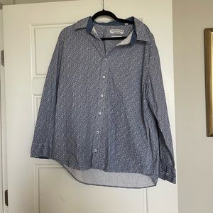 Long sleeve Nick Graham paisley dress shirt